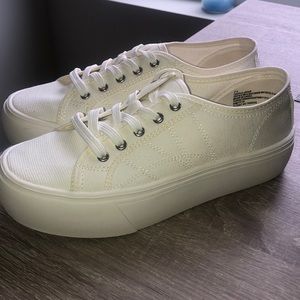 Brand New Never Worn White Platform Sneakers